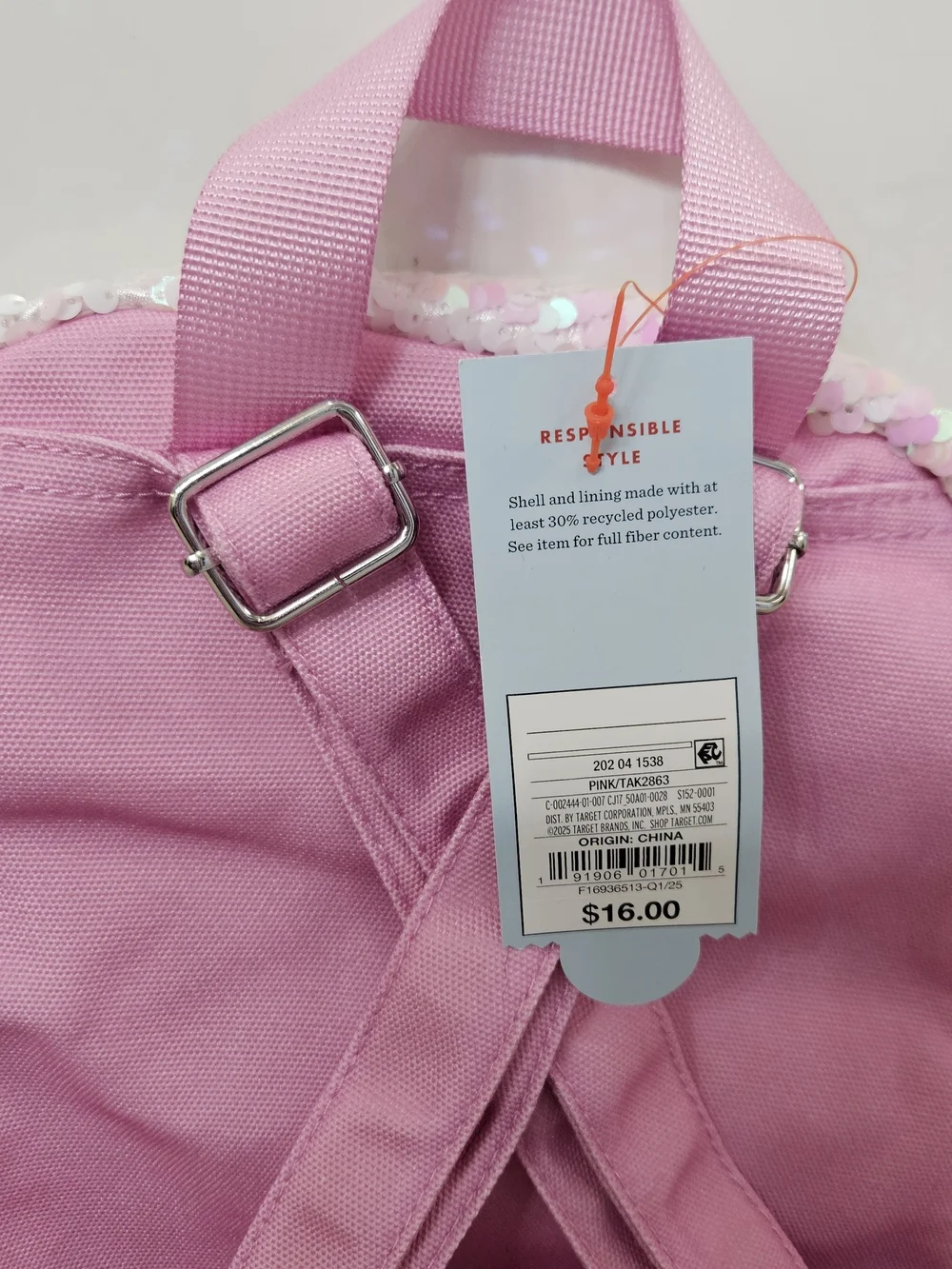 Cat & Jack Kids' Pink Sequin Bunny Backpack – New With Tags